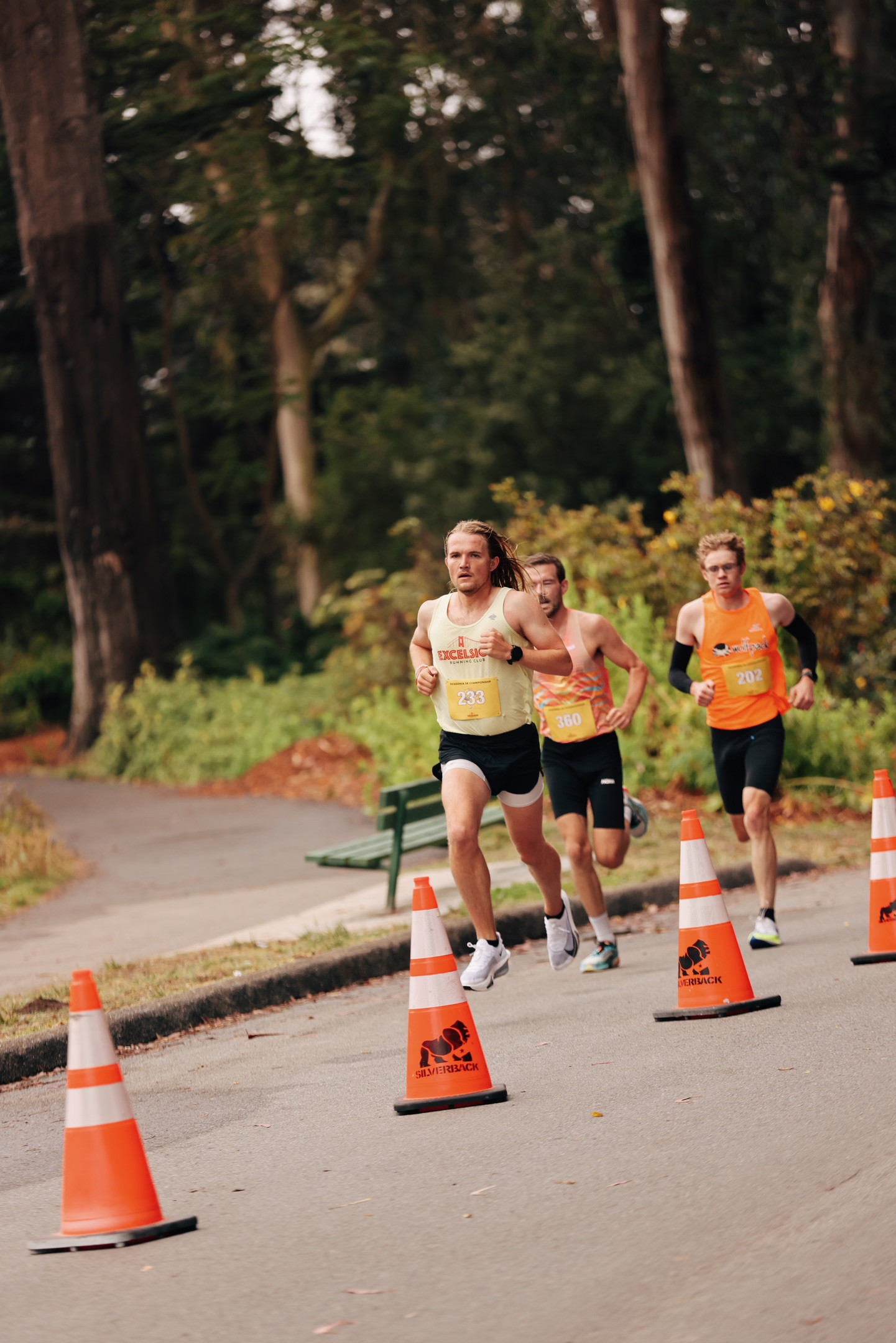 Runners racing at Blue Heron 5K